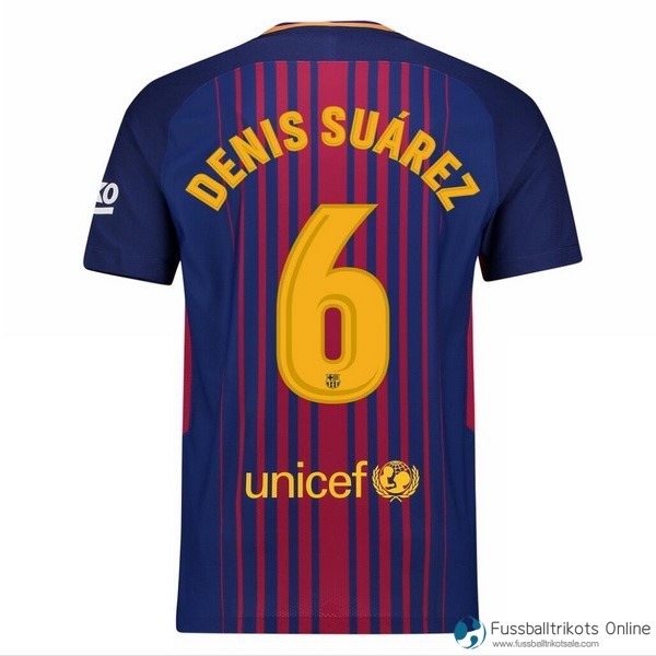 Barcelona Trikot Heim Denis Suarez 2017-18 Fussballtrikots Günstig